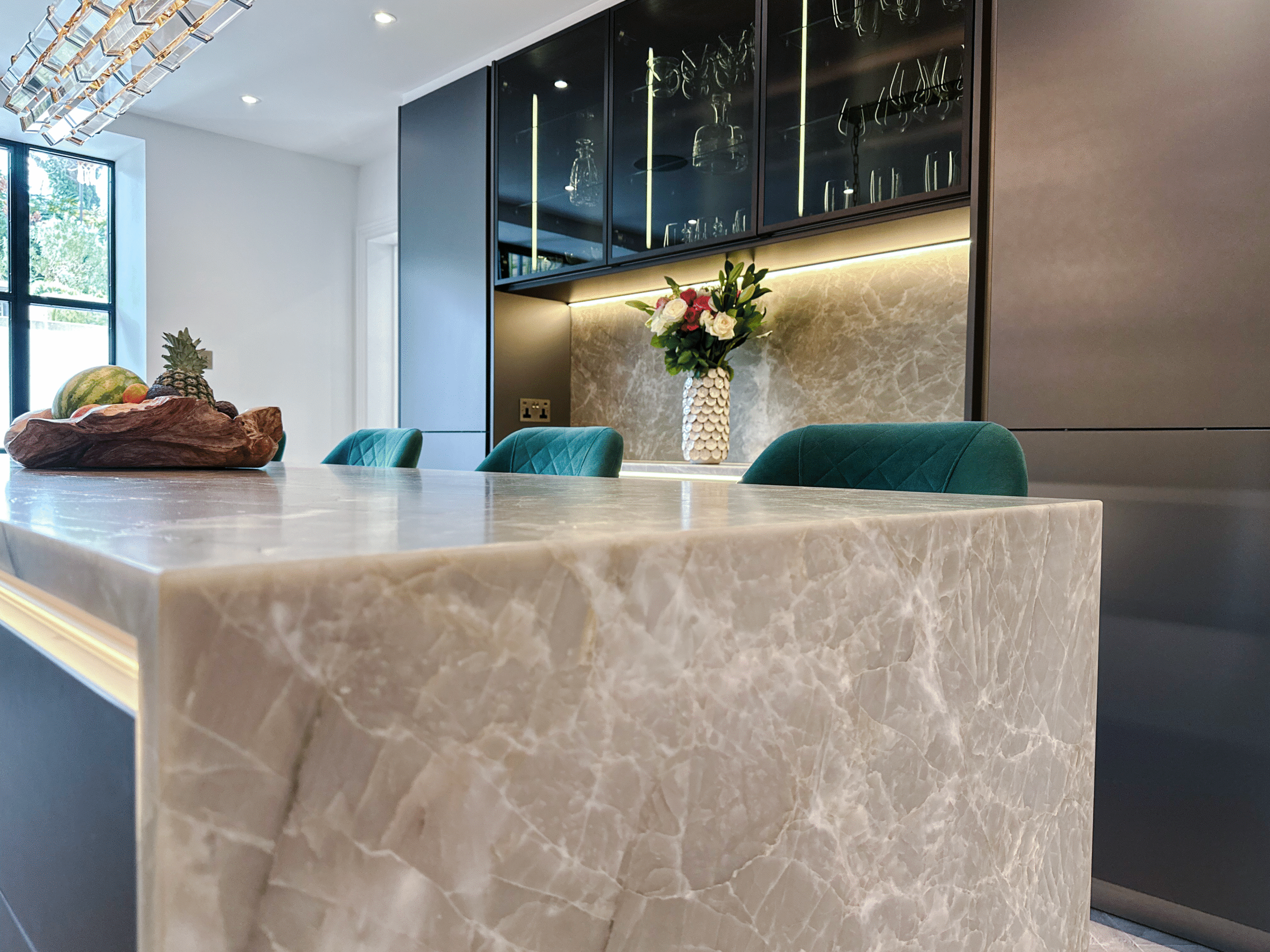 Marble surface kitchen