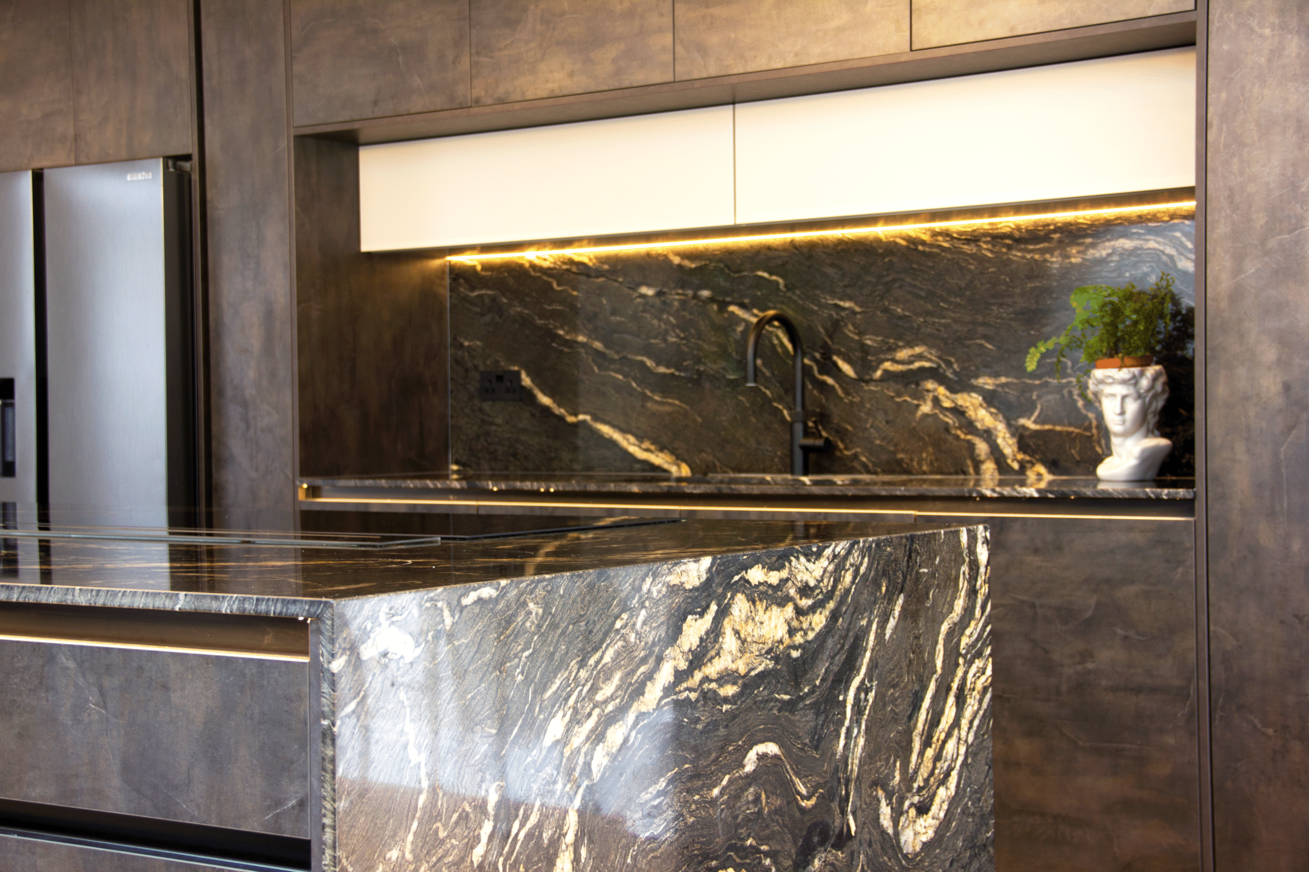 Stone countertop for kitchen